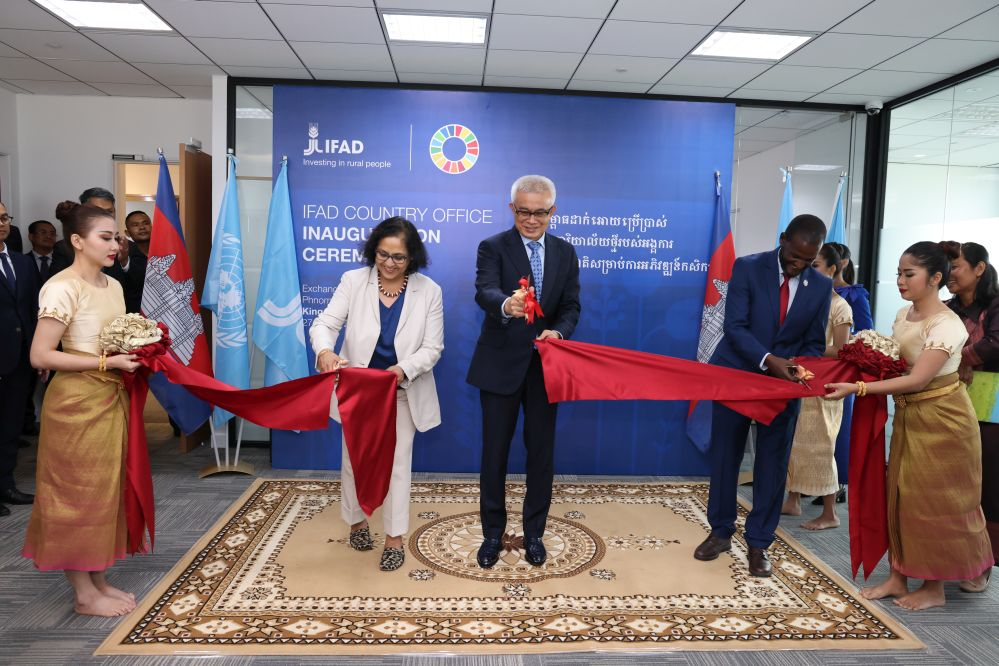 Ribbon-cutting ceremony for the Cambodia Country Office